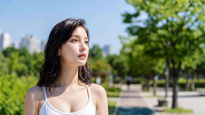 식물 계절 공공시설 상의 모션 건강 사람 빛 CG 생태계 파일형식 AI포토 공원 걷기 나무 햇빛 잔디 도시 여름 자연 운동 편집이미지 편집실사 JPG 여자 의료성형뷰티 민소매 AI콘텐츠 AI인물포토