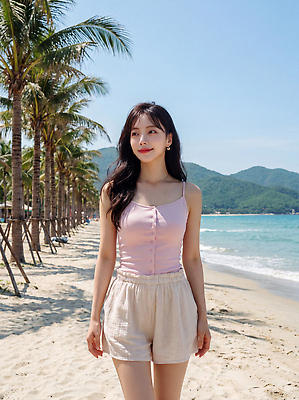 JPG 나무 편집이미지 여자 물결 모래 바다 자연 산 풍경 해변 일상 여름 야자수 걷기 선탠 의료성형뷰티 편집실사 AI인물포토 AI콘텐츠 식물 계절 모션 사람 라이프 CG 생태계 파일형식 AI포토 생활