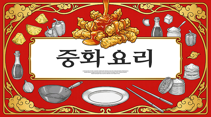 PSD 접시 음식 일러스트 재료 주방용품 양파 피망 요리 중식 식사 중국 파인애플 밀가루 탕수육 국내일러스트 식기 아시아 생활용품 채소 과일 가루 열대과일 파일형식 나라 오브젝트