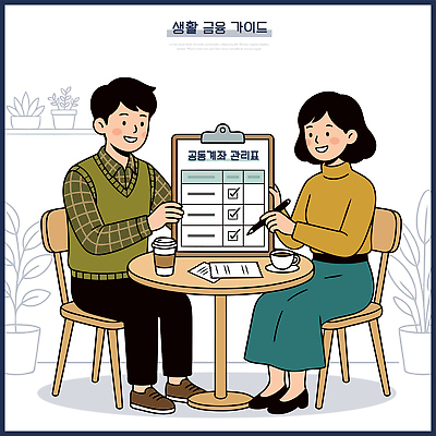 여자 남자 커피 일러스트 가이드 탁자 협력 관리 대화 사람 생활 금융 메모지 표 계획 상담 전략 가치 재정 체크리스트 목돈 국내일러스트 AI파일 직업 음료 가구 컨셉 말하기 경제 사무용품 재산 파일형식 벡터 생활용품 모션 문구용품 오브젝트