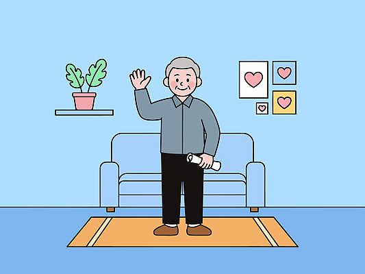 식물 손 노년 남자 화초 일러스트 설계 사람 생활 장식 소파 방 인사 그림 상속 국내일러스트 AI파일 컨셉 의자 성인 신체부위 예절 파일형식 벡터 가구 생활용품 오브젝트
