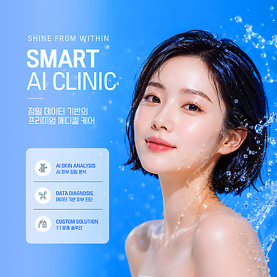 편집이미지 여자 의학 기술 관리 자료 진료 전문직 스마트 피부 분석 서비스 클리닉 솔루션 의료성형뷰티 AI_인공지능 이미지편집 AI파일 직업 컨셉 사람 신체부위 파일형식 벡터