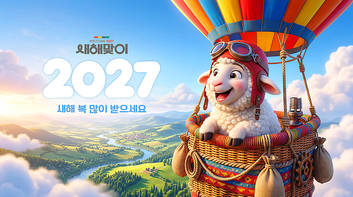 PSD 편집이미지 행복 여행 자연 하늘 새해 기념 웃음 풍경 축제 열기구 양 풍경화 2027년 액티비티 이미지편집 감정 포유류 항공교통 표정 연도 그림 생태계 파일형식 동물 교통수단 교통