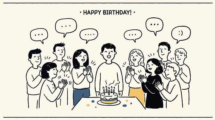 기념일 행복 일러스트 기념 함께함 웃음 여러명 친구 파티 케이크 축제 모임 축하 생일 박수 즐거움 국내일러스트 AI파일 감정 다수 컨셉 관계 디저트 표정 사람 손짓 이벤트 파일형식 벡터 음식 모션
