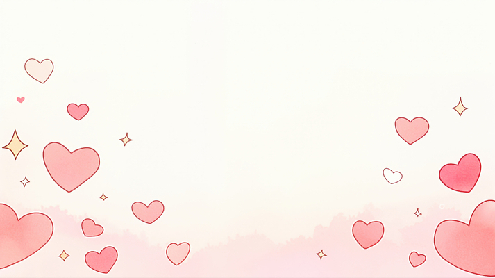 JPG 디자인 분홍색 백그라운드 일러스트 사랑 귀여움 하트 그림 국내일러스트 AI일러스트 AI콘텐츠 모양 감정 컬러 컨셉 파일형식