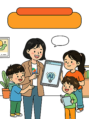 식물 교육 어린이 일러스트 기술 이야기 대화 책 학습 태블릿 교사 방 정보 그룹 전문직 소통 관심 AI_인공지능 국내일러스트 AI파일 직업 컨셉 말하기 사람 전자제품 스마트기기 파일형식 벡터 모션
