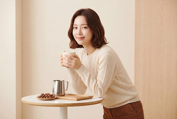 주간 식물 음료 음식 가구 컨셉 의자 주방용품 사람 내부 신체부위 상점 CG 파일형식 AI포토 여자 커피 탁자 디저트 주전자 소파 나무 실내 풍경 차분 카페 손 받침대 아침 편집이미지 편집실사 JPG AI인물포토 AI콘텐츠 의료성형뷰티