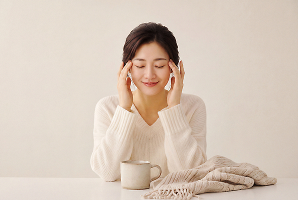 JPG 편집이미지 손 여자 커피 생각 탁자 일상 머리 편안함 사색 의료성형뷰티 차분 편집실사 AI인물포토 AI콘텐츠 음료 가구 컨셉 사람 라이프 신체부위 감각 CG 파일형식 AI포토 생활용품 생활 오브젝트