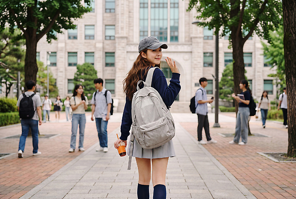 JPG 편집이미지 여자 대학생 이동 가방 거리 여러명 친구 걷기 캠퍼스라이프 대학교 의료성형뷰티 편집실사 AI인물포토 AI콘텐츠 학생 라이프스타일 잡화 다수 컨셉 학교 관계 모션 사람 CG 파일형식 AI포토 교육 생활