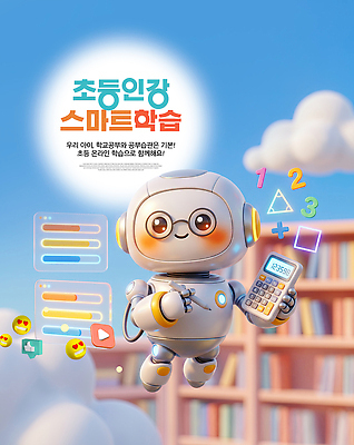 도형 PSD 편집이미지 교육 수업 초등교육 학습 숫자 수학 스마트 로봇 교과서 온라인 온라인강의 AI_인공지능 이미지편집 문자 컨셉 교과목 교재 강의 파일형식 언택트