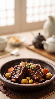 JPG 편집이미지 그릇 음식 채소 탁자 반찬 식사 소고기 맛 갈비 갈비찜 편집실사 AI포토 AI콘텐츠 식기 가구 컨셉 육류 CG 찜 파일형식 생활용품 식재료 오브젝트