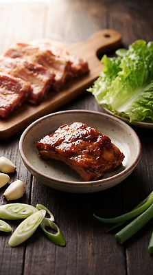 JPG 편집이미지 음식 채소 재료 탁자 도마 마늘 육류 요리 양념 맛 상추 갈비 파 갈비찜 편집실사 AI포토 AI콘텐츠 가구 컨셉 식재료 주방용품 CG 찜 파일형식 생활용품 오브젝트