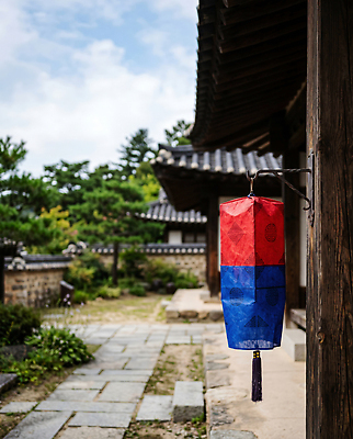 JPG 나무 편집이미지 전통 문화 한옥 한국 정원 등불 기둥 청사초롱 편집실사 AI포토 AI콘텐츠 식물 한국전통 건축 아시아 고건축 조명 CG 초롱 파일형식 건축물 나라
