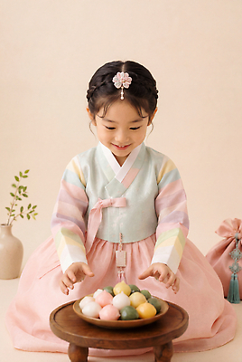 JPG 편집이미지 전통 여자 명절 문화 어린이 식탁 떡 한국 추석 귀여움 전통음식 한복 송편 의료성형뷰티 편집실사 AI인물포토 AI콘텐츠 한국전통 기념일 아시아 음식 컨셉 탁자 사람 전통의상 CG 파일형식 AI포토 나라 가구 이벤트 생활용품 오브젝트