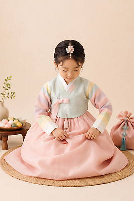 JPG 편집이미지 전통 접시 손 여자 문화 어린이 음식 앉기 추석 귀여움 예절 전통의상 한복 의료성형뷰티 편집실사 AI인물포토 AI콘텐츠 한국전통 식기 명절 컨셉 모션 사람 신체부위 CG 파일형식 AI포토 기념일 한국 아시아 이벤트 나라