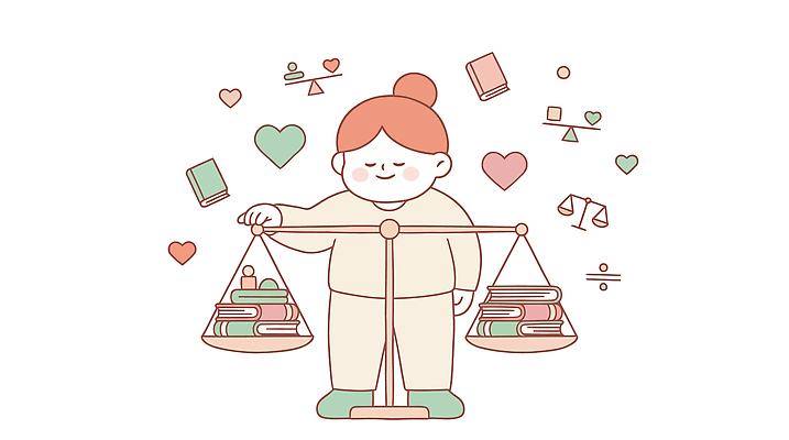 도형 일러스트 형상 저울 사람 책 하트 비교 무게 균형 그림 국내일러스트 AI파일 모양 컨셉 파일형식 벡터