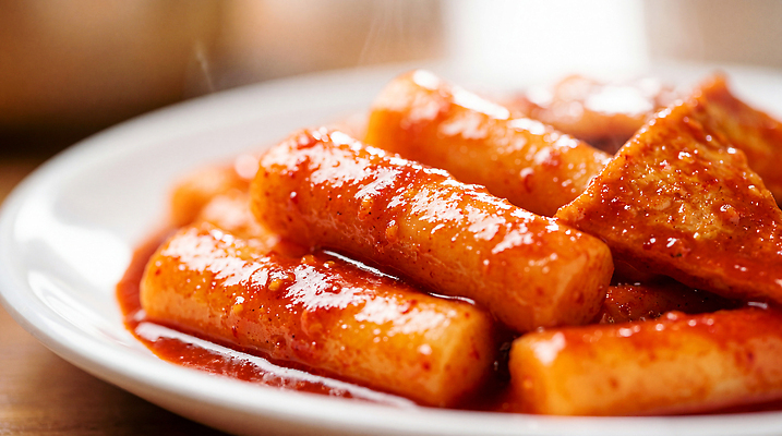 JPG 편집이미지 접시 음식 요리 소스 떡볶이 매움 길거리음식 맛있는 편집실사 AI포토 AI콘텐츠 식기 양념 맛 분식 CG 파일형식 컨셉