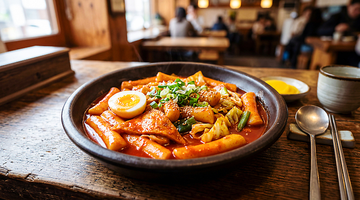 JPG 편집이미지 그릇 한식 음식 재료 탁자 식당 식사 떡볶이 매움 편집실사 AI포토 AI콘텐츠 식기 가구 상점 맛 분식 CG 파일형식 생활용품 컨셉 오브젝트