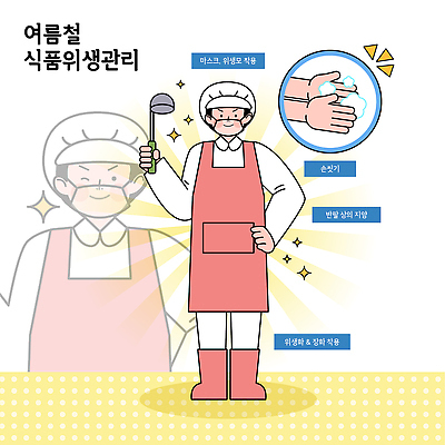 교육 음식 일러스트 주방용품 안내 건강 마스크 안전 여름 식사 정보 예방 손씻기 위생관리 국내일러스트 AI파일 계절 생활용품 관리 씻기 파일형식 벡터 청결 오브젝트 위생
