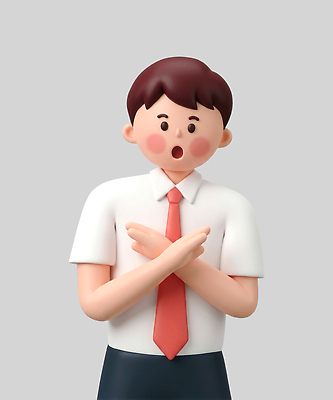 PSD 편집이미지 캐릭터 학생 캠페인 표정 놀람 금연 교차 금연데이 편집3D 기념일 감정 3D 사회이슈 파일형식 컨셉 이벤트 디지털합성
