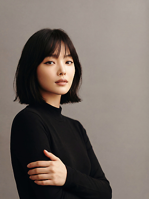 JPG 모델 편집이미지 여자 짧은머리 표정 서기 머리카락 단발머리 의료성형뷰티 스타일 편집실사 AI인물포토 AI콘텐츠 헤어스타일 모션 사람 머리 CG 파일형식 AI포토 신체부위