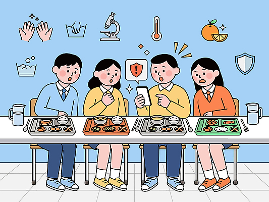 음료 음식 일러스트 탁자 이야기 대화 경고 여름 친구 스마트폰 예방 점심 소통 식중독 국내일러스트 AI파일 계절 가구 컨셉 관계 말하기 핸드폰 스마트기기 파일형식 벡터 생활용품 모션 전자제품 오브젝트