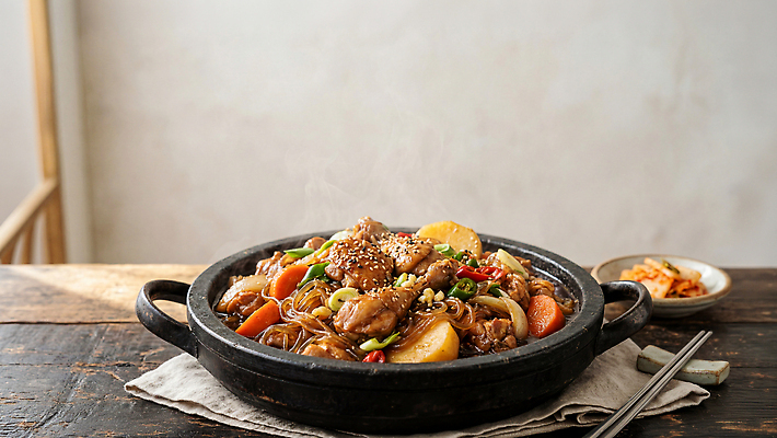 JPG 편집이미지 접시 한식 재료 양파 요리 식사 당근 맛 오징어 국수 볶음 간장 찜닭 편집실사 AI포토 AI콘텐츠 식기 음식 컨셉 채소 연체동물 뿌리채소 수중동물 면류 양념 CG 닭고기요리 파일형식 동물 무척추동물