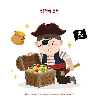 캐릭터 남자 일러스트 놀이 판타지 상자 망원경 탐험 깃발 즐거움 금화 해적 보물 해적의상 보물찾기 안대 해적모자 일러캐릭터 AI파일 모자 옷 감정 상상 사람 황금 도둑 파일형식 벡터 잡화 범인 범죄