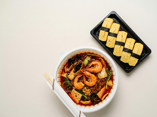 JPG 편집이미지 그릇 음식 재료 새우 요리 중식 식사 맛 국수 계란초밥 마라샹궈 편집실사 AI포토 AI콘텐츠 식기 컨셉 갑각류 초밥 면류 CG 파일형식 동물 일본음식