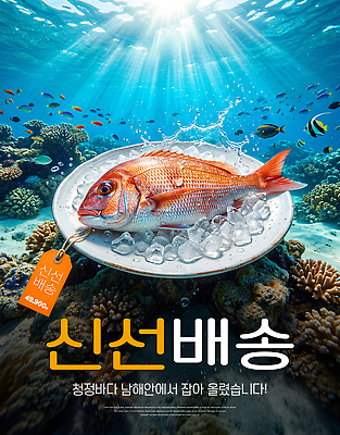 PSD 편집이미지 접시 바다 어류 꼬리표 수중 신선 해산물 배송 청정 이미지편집 식기 라벨 수중동물 파일형식 동물 프레임