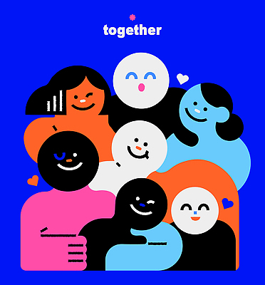 디자인 행복 일러스트 가족 함께함 웃음 여러명 친구 모임 즐거움 화합 공동체 상호작용 국내일러스트 AI파일 감정 다수 컨셉 관계 표정 사람 파일형식 벡터