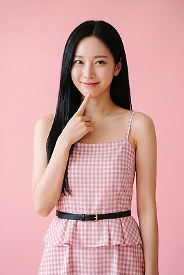 JPG 편집이미지 옷 여자 패션 감정 분홍색 포즈 생각 손가락 표정 촬영 체크무늬 의료성형뷰티 스타일 편집실사 AI인물포토 AI콘텐츠 손 컬러 무늬 사람 CG 파일형식 AI포토 신체부위