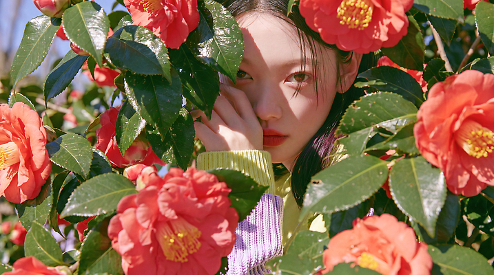 JPG 편집이미지 손 여자 꽃 얼굴 자연 하늘 풍경 여름 봄 의료성형뷰티 편집실사 AI인물포토 AI콘텐츠 식물 계절 사람 신체부위 CG 생태계 파일형식 AI포토