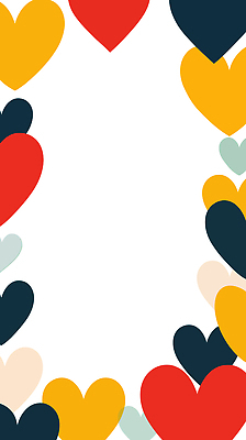 디자인 예술 백그라운드 일러스트 추상 사랑 장식 빨간색 초록색 파란색 노란색 흰색 하트 국내일러스트 AI파일 모양 감정 컬러 무늬 파일형식 벡터