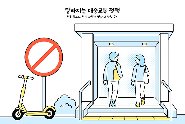 교통 이동 일러스트 대중교통 안전 사람 걷기 금지 변화 전철 플랫폼 사회이슈 시설 규칙 정책 전동퀵보드 국내일러스트 AI파일 육상교통 교통수단 컨셉 교통시설 모션 퀵보드 파일형식 벡터