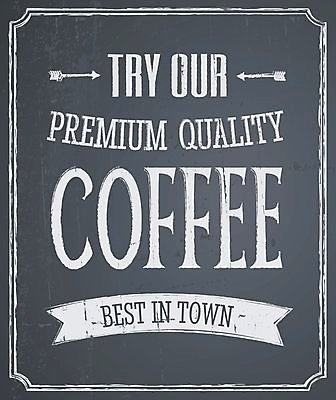 EPS 해외이미지 디자인 배너 커피 음료 백그라운드 일러스트 텍스트 프레임 타이포그라피 사람없음 검은색 칠판 카페 흰색 분필 복고 카페테리아 그런지 카페인 스타일 맛있는 해외202004 해외일러스트 문자 컬러 상점 초크 파일형식 벡터