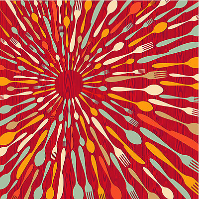 EPS 해외이미지 포크 일러스트 사람없음 숟가락 나이프 해외202004 해외일러스트 식기 수저 칼 파일형식 벡터