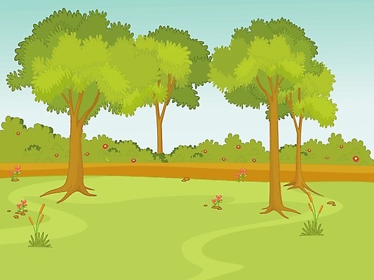 EPS 해외이미지 주간 나무 식물 일러스트 자연 하늘 잔디 초원 초록색 여름 파란색 빛 농장 환경 정원 시골 숲 만화 생태계 공터 내추럴 해외202004 해외일러스트 자연요소 계절 컬러 농업 파일형식 벡터