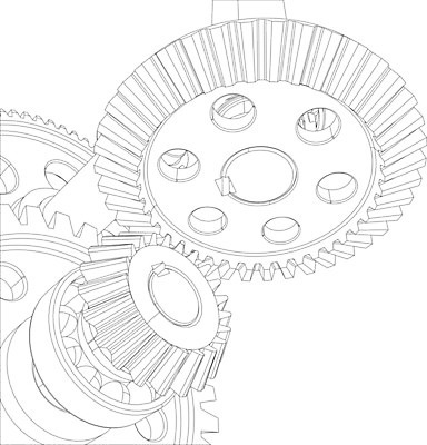 EPS 해외이미지 디자인 선 일러스트 바퀴 구멍 계획 스케치 톱니바퀴 그림 기어 공학 베어링 와이어프레임 해외202004 해외일러스트 교육 컨셉 미술 파일형식 벡터