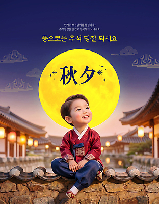 PSD 편집이미지 전통 명절 문화 어린이 한옥 한국 웃음 추석 보름달 달 가을 밤 한복 소원 기와담장 이미지편집 자연요소 한국전통 계절 기념일 아시아 고건축 표정 기와 사람 담장 전통의상 파일형식 건축물 나라 이벤트 건축