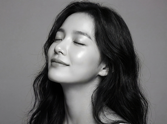 JPG 편집이미지 여자 감정 얼굴 흑백 미소 사람 눈감음 의료성형뷰티 편집실사 AI인물포토 AI콘텐츠 모션 촬영기법 표정 신체부위 CG 파일형식 AI포토
