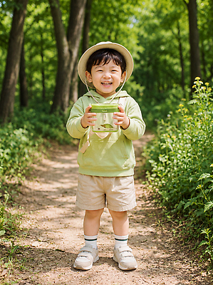 JPG 나무 편집이미지 모자 남자 길 어린이 자연 놀이 웃음 여름 햇빛 탐험 풀 숲속 숲 외출 채집통 의료성형뷰티 편집실사 AI인물포토 AI콘텐츠 식물 잡화 계절 통 표정 사람 빛 CG 생태계 파일형식 AI포토