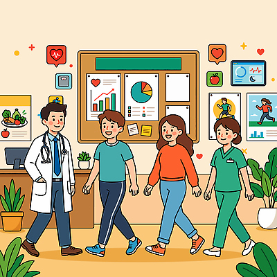 웰빙 교육 다이어트 채소 과일 일러스트 그래프 건강 병원 운동복 운동 건강관리 환경 의사 정보 그룹 서류판 국내일러스트 AI파일 옷 의학 관리 사무용품 의료진 파일형식 벡터 직업 문구용품 오브젝트