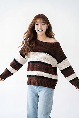 JPG 모델 편집이미지 여자 패션 포즈 웃음 여름 줄무늬 스웨터 의료성형뷰티 스타일 편집실사 AI인물포토 AI콘텐츠 계절 상의 무늬 표정 사람 CG 파일형식 AI포토 옷