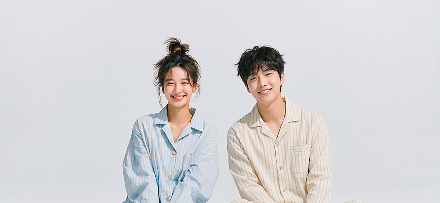 JPG 편집이미지 부부 시선 여자 남자 행복 포즈 집안 휴식 웃음 사람 두명 캐주얼 잠옷 포근함 편안함 즐거움 소통 뷰티풀 의료성형뷰티 편집실사 AI인물포토 AI콘텐츠 커플 옷 감정 컨셉 실내 표정 감각 CG 파일형식 AI포토 관계 내부