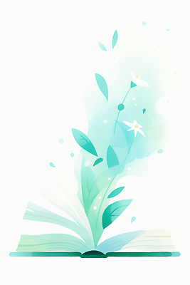 JPG 디자인 예술 잎 일러스트 상상 책 독서 오픈 신비 그림 창의력 국내일러스트 AI일러스트 AI콘텐츠 식물 컨셉 파일형식