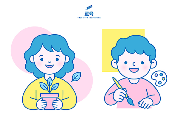 식물 손 어린이교육 화분 어린이 일러스트 놀이 미술 웃음 친구 학습 페인트 도구 그림 원예 기르기 창의성 국내일러스트 AI파일 교육 관계 문화예술 표정 사람 취미 신체부위 돌봄 파일형식 벡터 모션