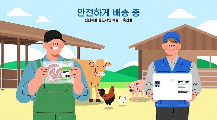 직업 산업 농업 포유류 조류 라이프 운송업 축산업 파일형식 벡터 축산물 배송 농장 소 닭 사람 음식 안전 시골 공급 제조 일상 협력 서비스 포장 AI파일 국내일러스트 일러스트 택배 배달원