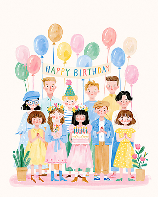 식물 기념일 감정 다수 컨셉 관계 모션 디저트 표정 사람 이벤트 생일 파일형식 들기 생일파티 축하 파티 친구 풍선 케이크 미소 여러명 즐거움 꽃 모임 어린이 웃음 기념 장식 일러스트 PSD