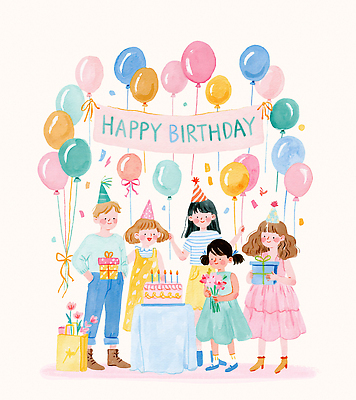 PSD 기념일 꽃 행복 일러스트 놀이 선물 웃음 장식 친구 파티 케이크 축제 모임 축하 생일 즐거움 풍선 식물 감정 컨셉 관계 디저트 표정 이벤트 파일형식 음식